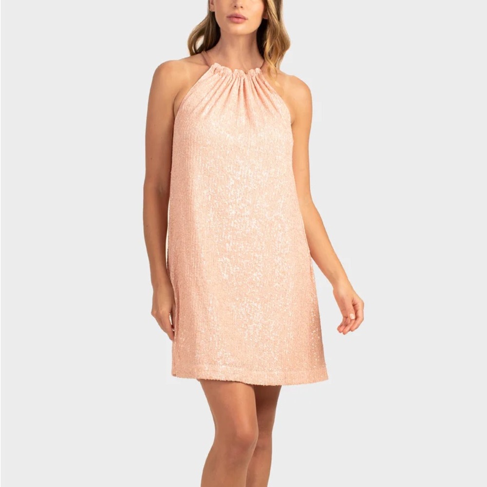 Trina Turk Daria Pink Sequence Dress